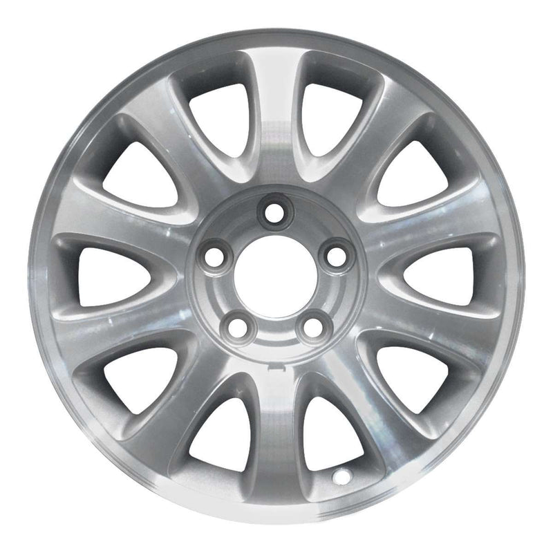 2001 plymouth voyager wheel 16 machined silver aluminum 5 lug w2151ms 1