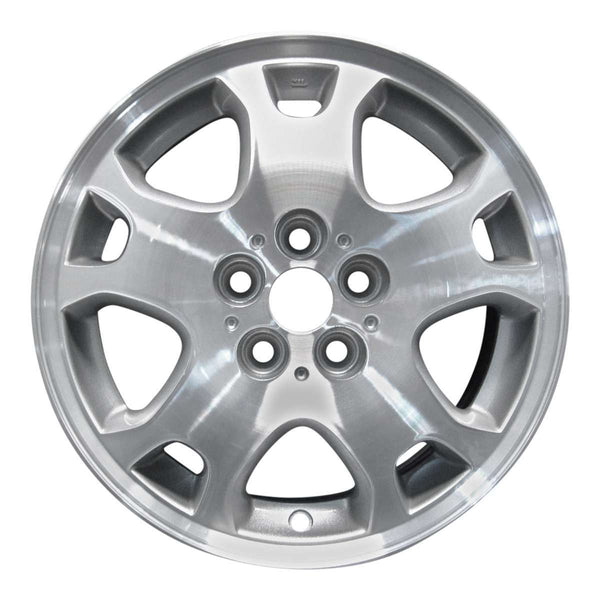 2003 dodge neon wheel 15 machined silver aluminum 5 lug w2193ms 1