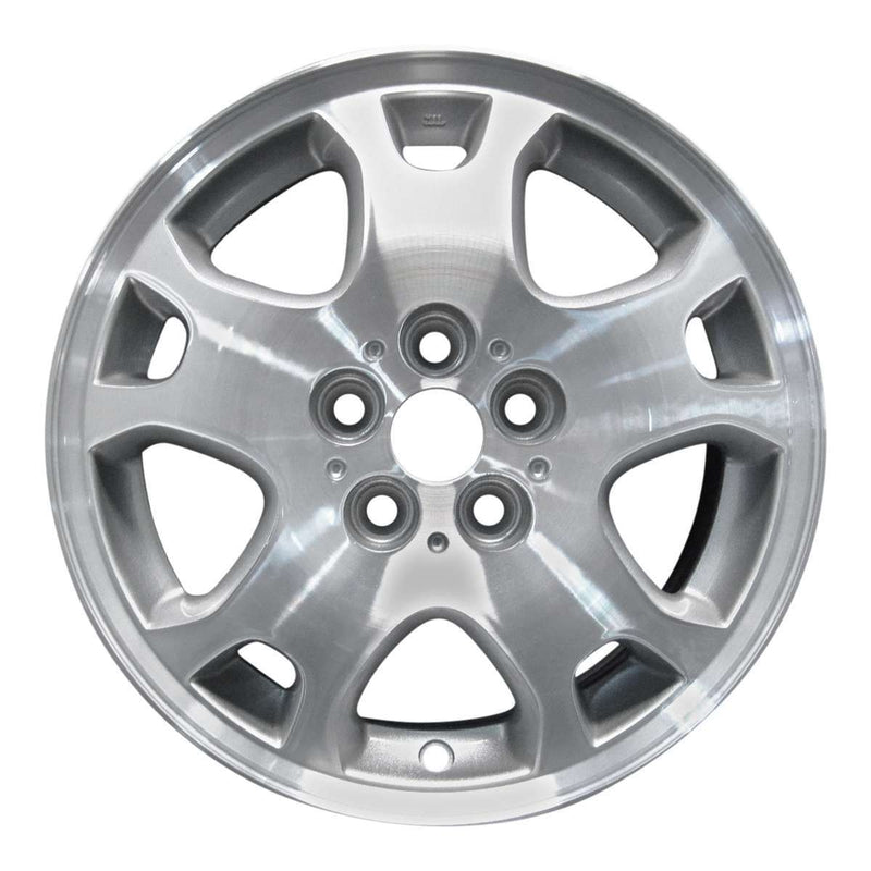 2004 dodge neon wheel 15 machined silver aluminum 5 lug w2193ms 2