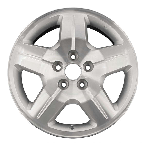 2007 dodge caliber wheel 17 machined silver aluminum 5 lug w2287ms 1