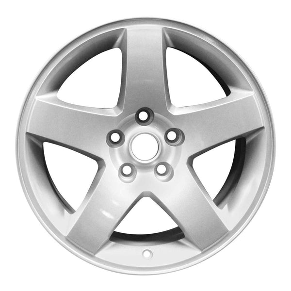 2009 dodge charger wheel 17 silver aluminum 5 lug w2325s 7