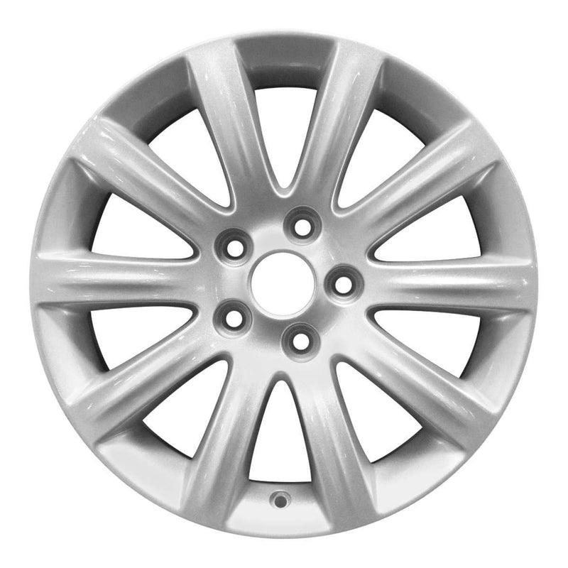 2010 chrysler sebring wheel 17 silver aluminum 5 lug w2377s 1