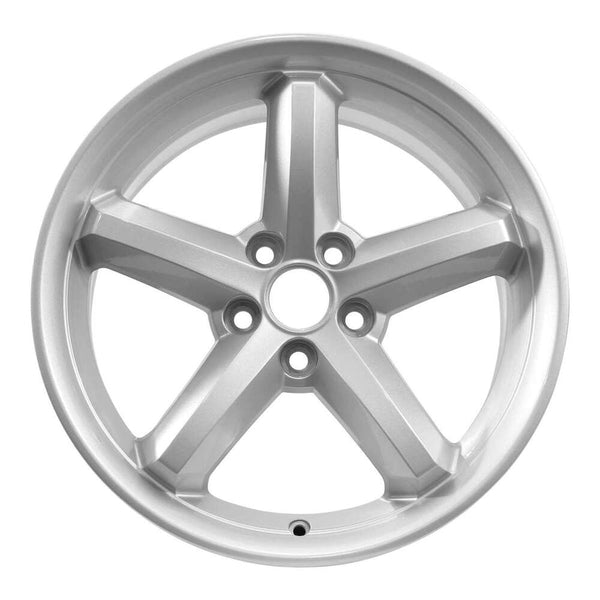 2009 dodge challenger wheel 18 silver aluminum 5 lug w2423s 4