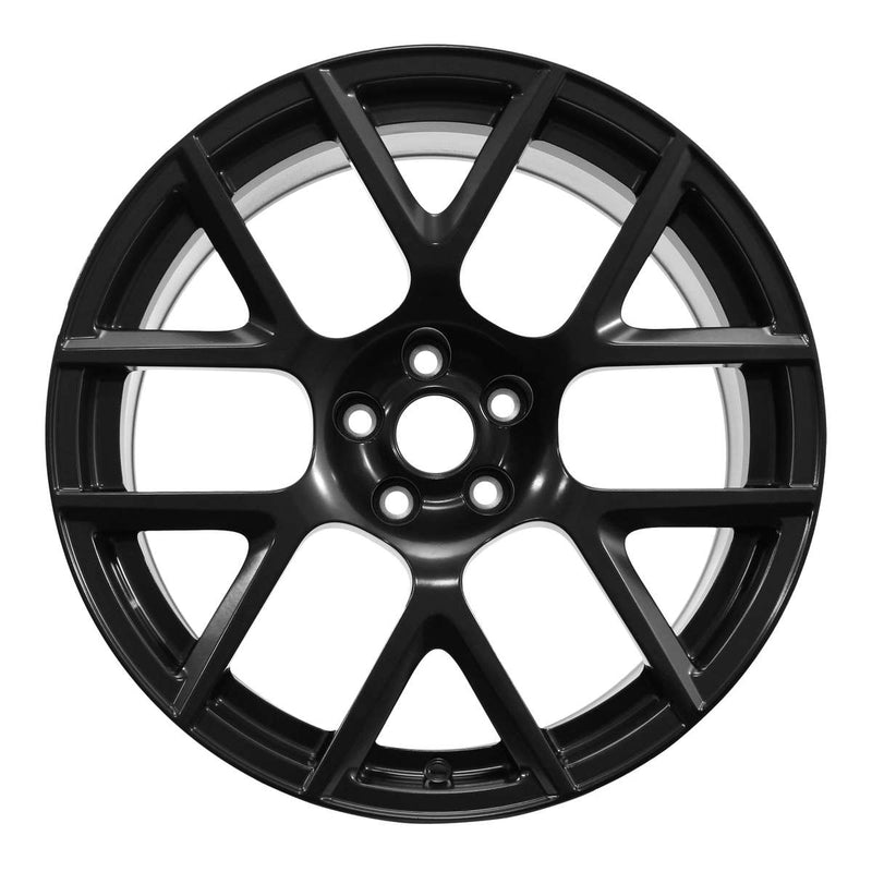 2015 dodge challenger wheel 20 black aluminum 5 lug w2527b 1