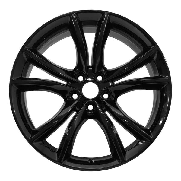 2016 dodge charger wheel 20 black aluminum 5 lug w2563b 2