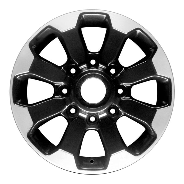 2018 dodge ram wheel 17 polished black aluminum 8 lug w2599pb 2