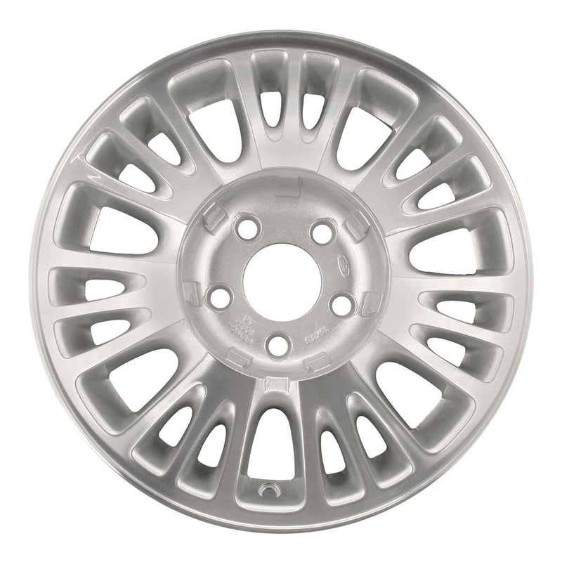 1997 mercury cougar wheel 15 machined silver aluminum 5 lug w3168ms 2