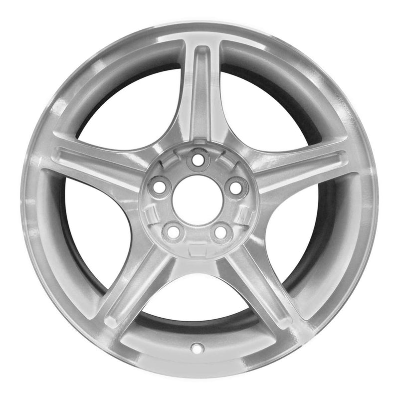 2003 ford mustang wheel 17 machined silver aluminum 5 lug w3307ms 5