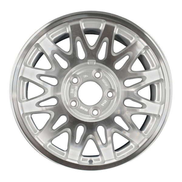 1998 lincoln town wheel 16 machined silver aluminum 5 lug w3364ms 1