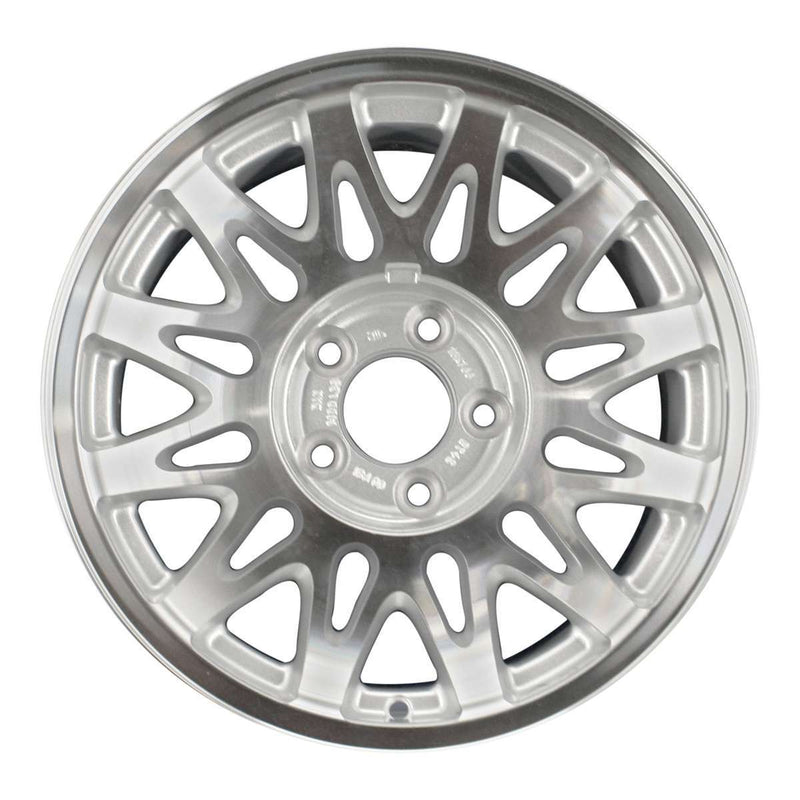 2000 lincoln town wheel 16 machined silver aluminum 5 lug w3364ms 3