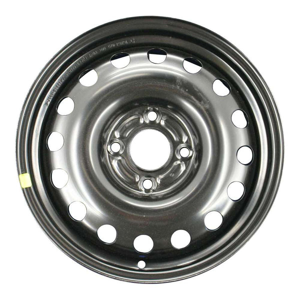 2013 ford fiesta wheel 15 black steel 4 lug rw3534xb 3