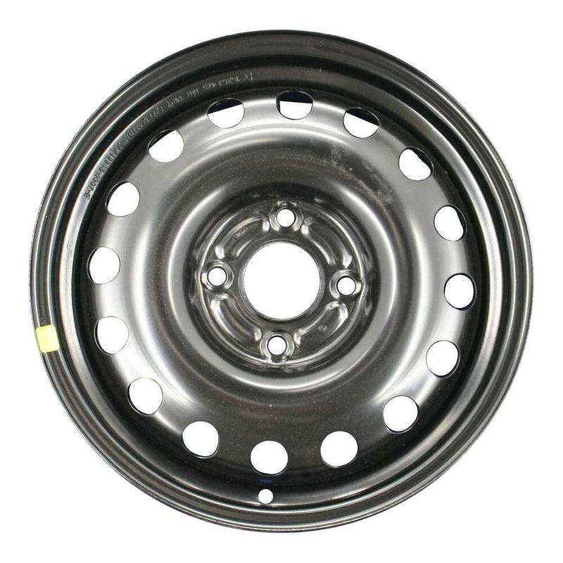 2013 ford fiesta wheel 15 black steel 4 lug w3534b 3