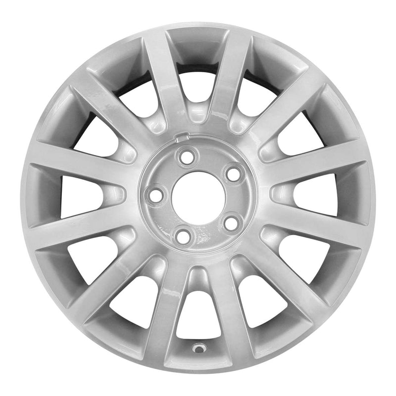 2009 lincoln town wheel 17 machined silver aluminum 5 lug w3636ms 5