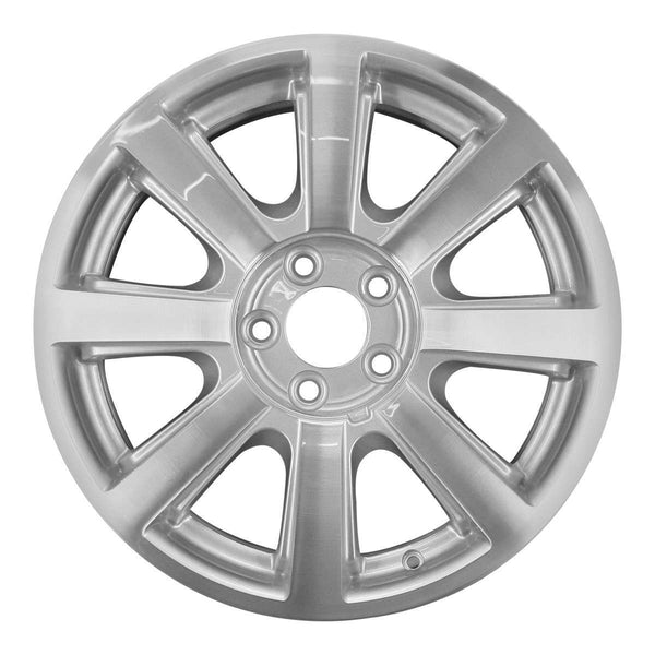 2010 lincoln mkx wheel 18 machined silver aluminum 5 lug w3676ms 4