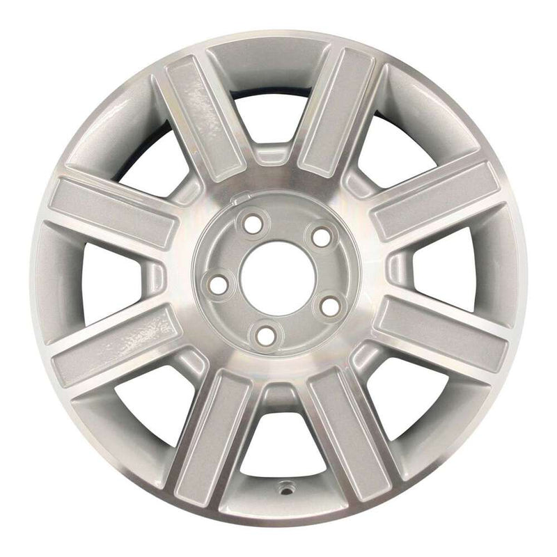 2008 lincoln town wheel 17 machined silver aluminum 5 lug w3754ms 3