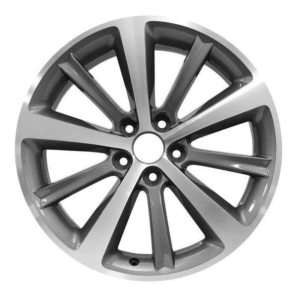 2009 lincoln mks wheel 19 machined charcoal aluminum 5 lug w3766mc 1