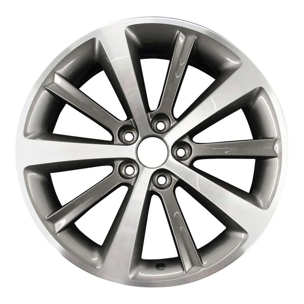 2012 lincoln mks wheel 19 machined charcoal aluminum 5 lug w3767mc 4