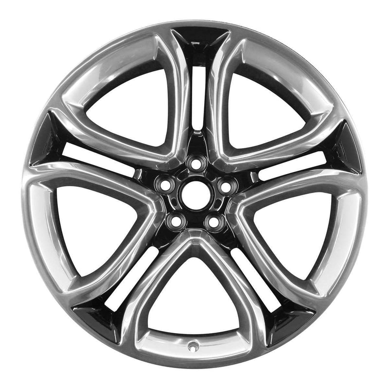 2012 ford flex wheel 22 polished black aluminum 5 lug w3850pb 2