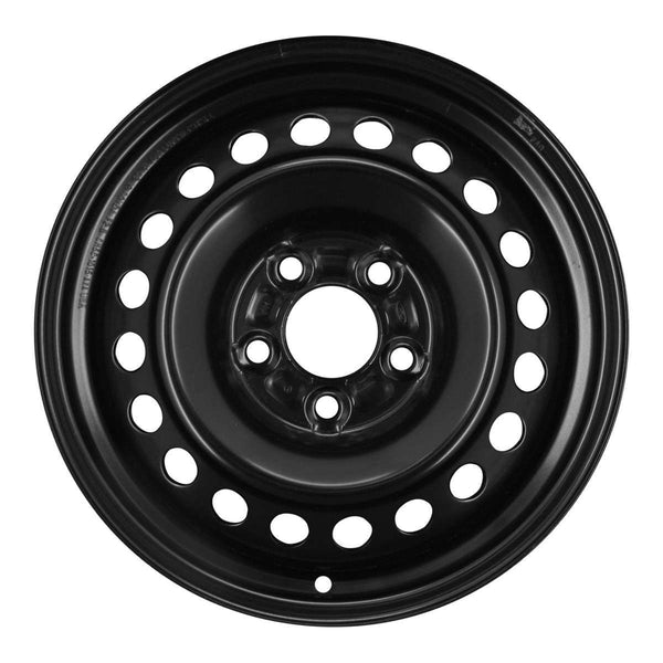 2014 ford focus wheel 15 black steel 5 lug w3875b 3