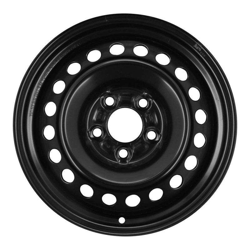 2012 ford focus wheel 15 black steel 5 lug w3875b 1