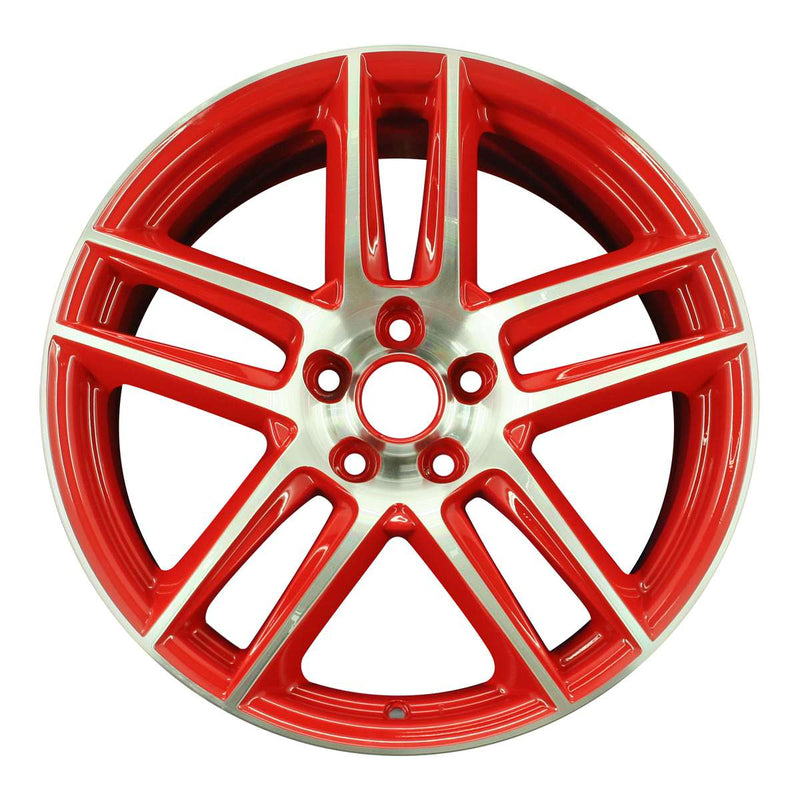 2013 ford mustang wheel 19 machined red aluminum 5 lug w3887mr 2