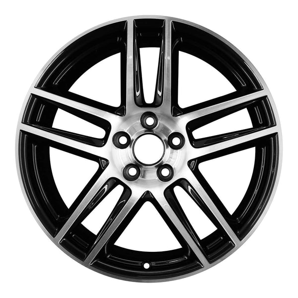 2012 ford mustang wheel 19 machined gloss black aluminum 5 lug w3890mb 1
