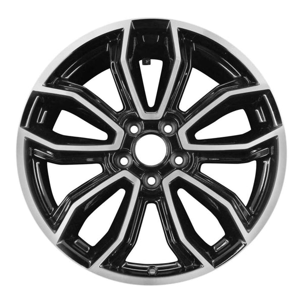 2014 ford mustang wheel 19 machined gloss black aluminum 5 lug w3909mb 2