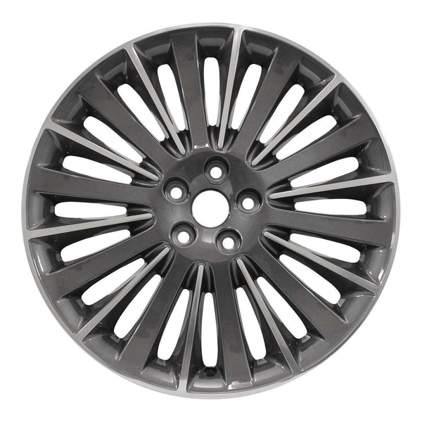 2015 lincoln mkz wheel 19 polished charcoal aluminum 5 lug w3955pc 3