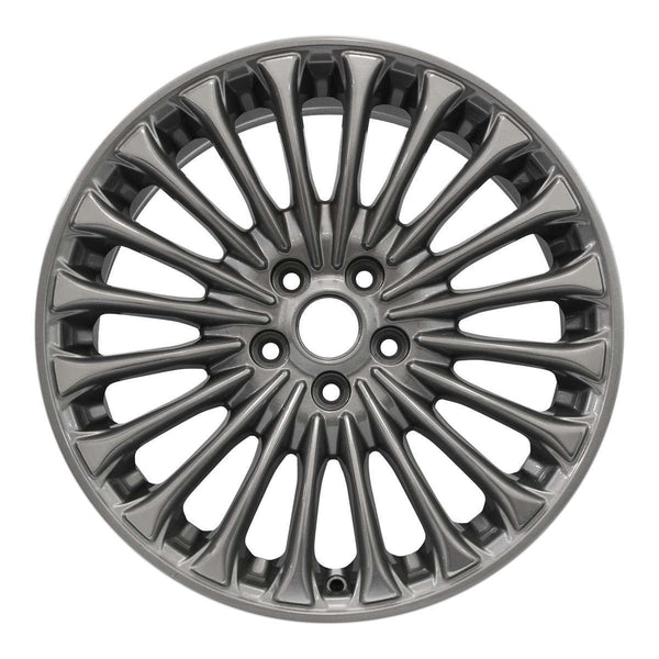 2013 ford fusion wheel 18 polished charcoal aluminum 5 lug w3961pc 1