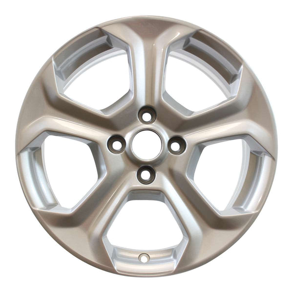 2015 ford fiesta wheel 17 silver aluminum 4 lug w3968s 2