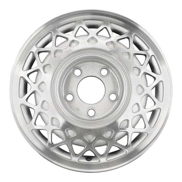 1992 buick park wheel 15 machined silver aluminum 5 lug w4002ms 2