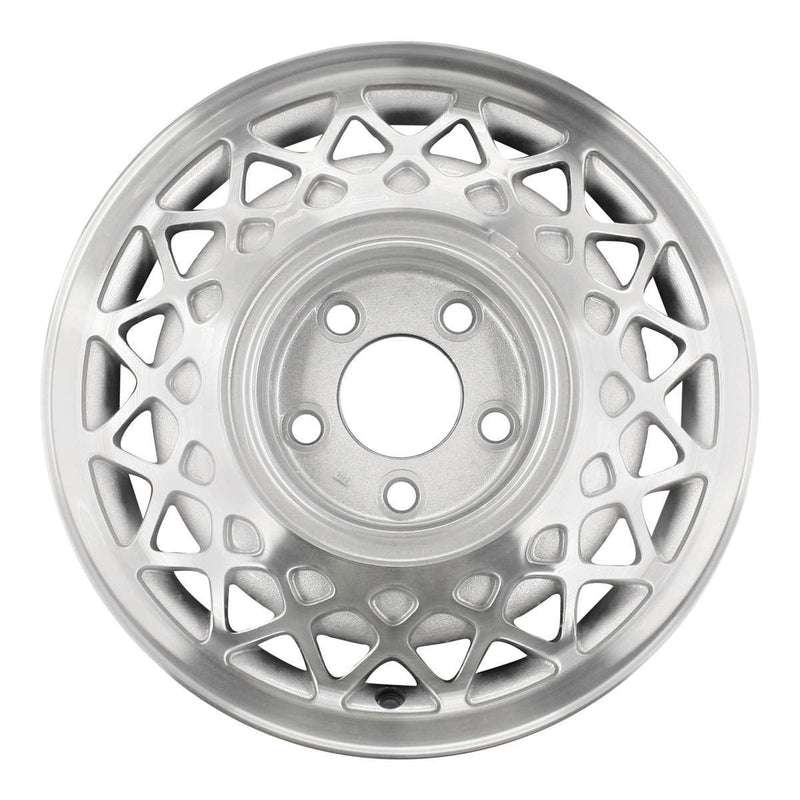 1992 buick park wheel 15 machined silver aluminum 5 lug w4002ms 2