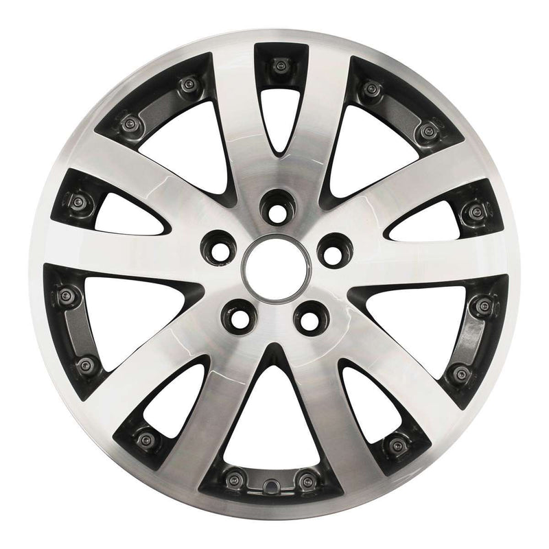 2007 buick rendezvous wheel 17 machined charcoal aluminum 5 lug w4049mc 4