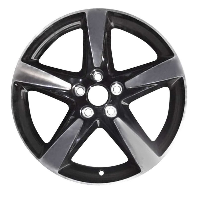 2012 buick regal wheel 19 polished black aluminum 5 lug w4103pb 7