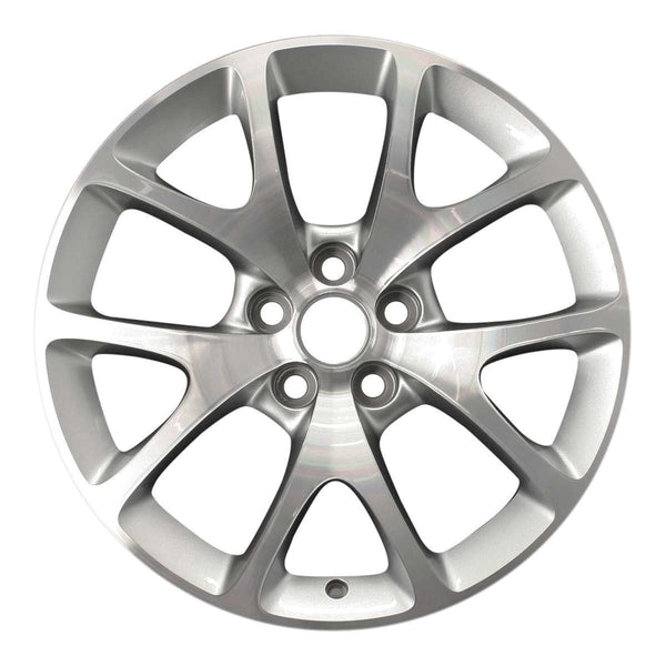 2013 buick regal wheel 19 machined silver aluminum 5 lug w4108ms 2