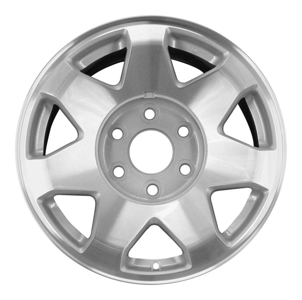 2003 cadillac escalade wheel 17 machined silver aluminum 6 lug w4563ms 3