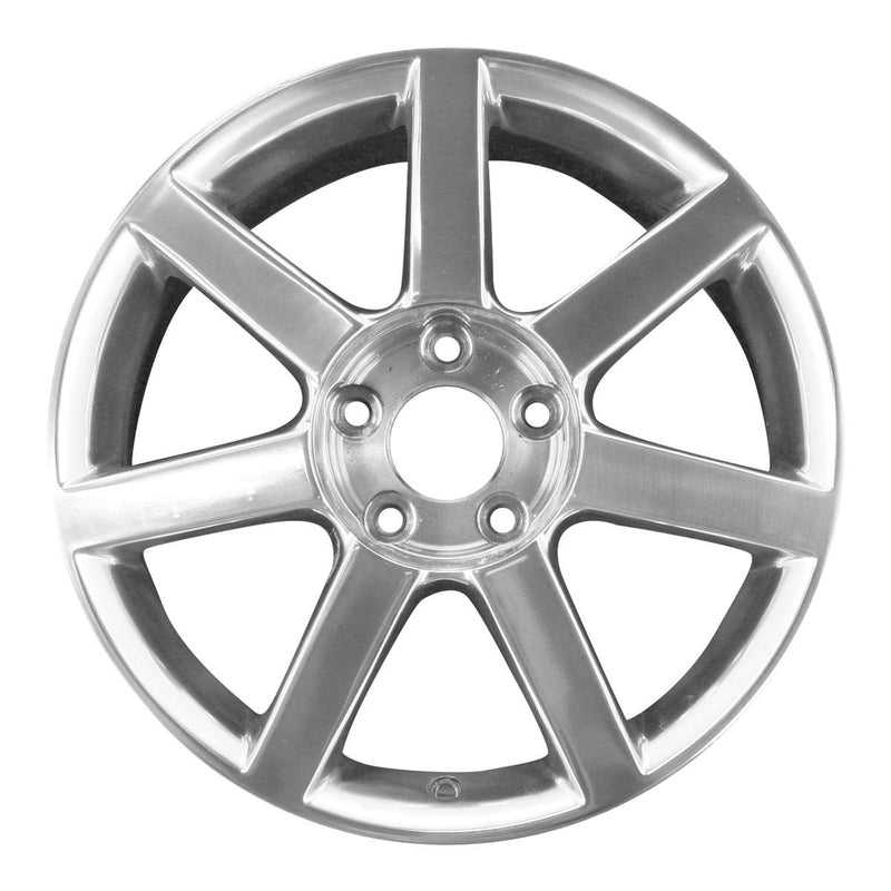 2005 cadillac xlr wheel 18 polished aluminum 5 lug w4576p 3