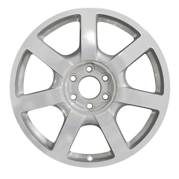 2003 cadillac srx wheel 18 polished silver aluminum 6 lug w4581ps 1