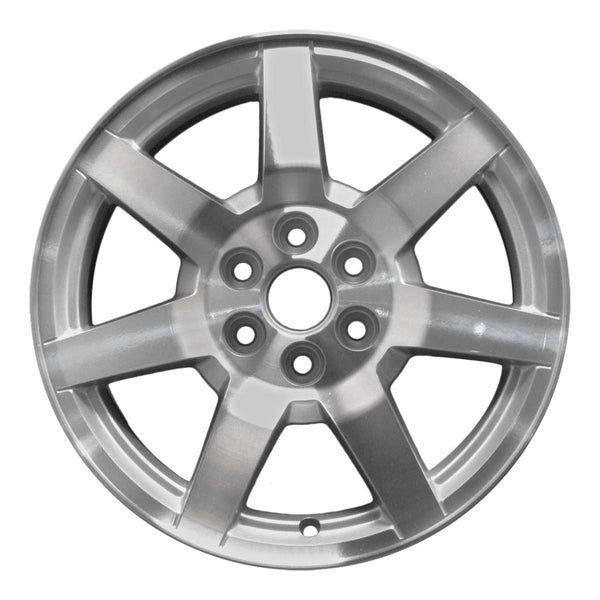 2007 cadillac srx wheel 17 machined silver aluminum 6 lug w4606ms 2