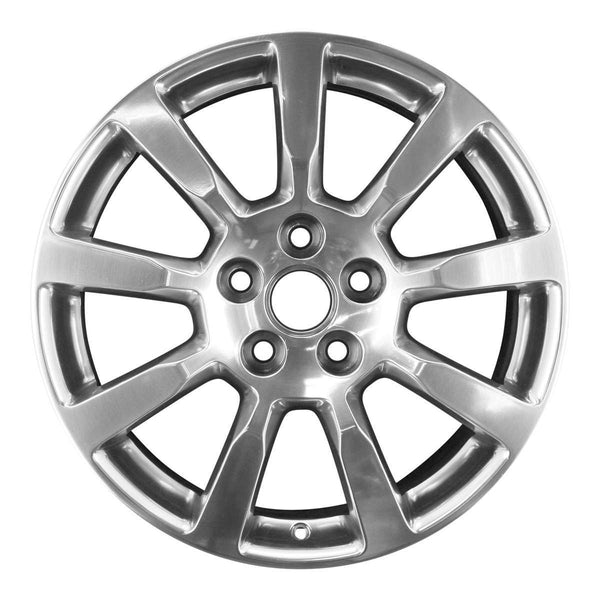 2009 cadillac cts wheel 18 polished aluminum 5 lug w4627p 3