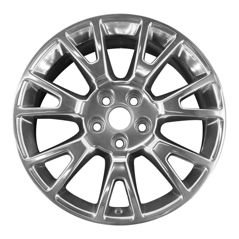 2009 cadillac cts wheel 19 polished aluminum 5 lug w4671p 1