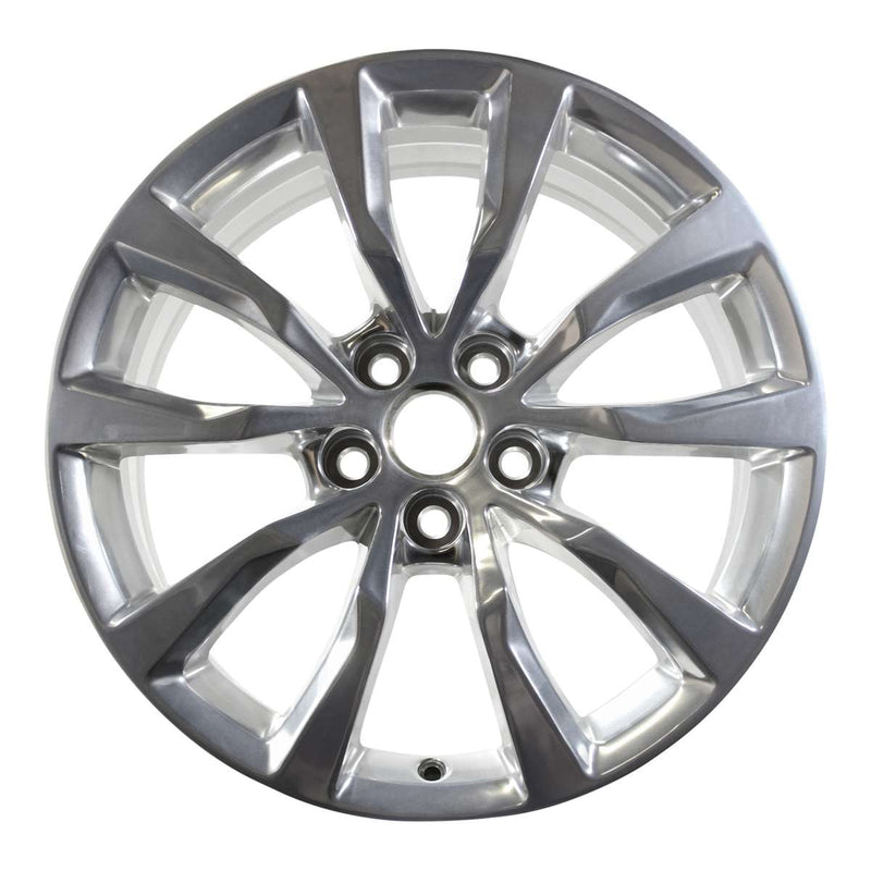 2016 cadillac xts wheel 19 polished aluminum 5 lug w4729p 2