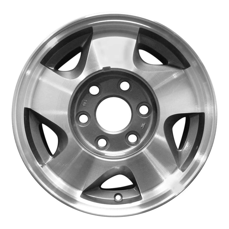 1999 gmc yukon wheel 16 machined charcoal aluminum 6 lug w5015mc 5