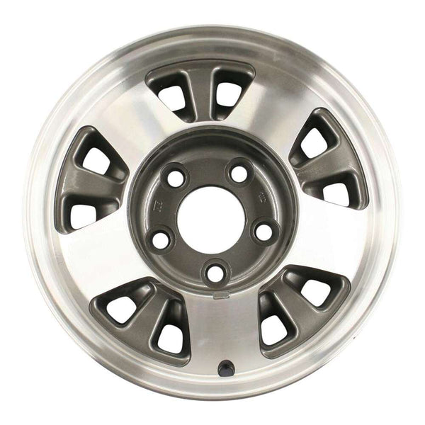 1994 chevrolet suburban wheel 15 machined charcoal aluminum 5 lug w5016mc 5