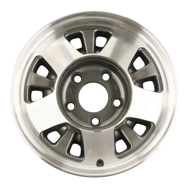 1995 chevrolet suburban wheel 15 machined charcoal aluminum 5 lug w5016mc 6