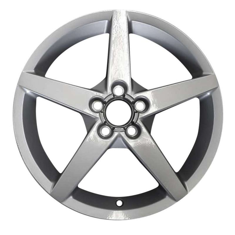 2006 chevrolet corvette wheel 15 silver aluminum 5 lug w5024s 3