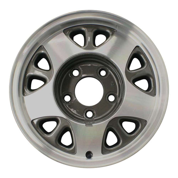 1999 gmc safari wheel 15 machined charcoal aluminum 5 lug w5025mc 18