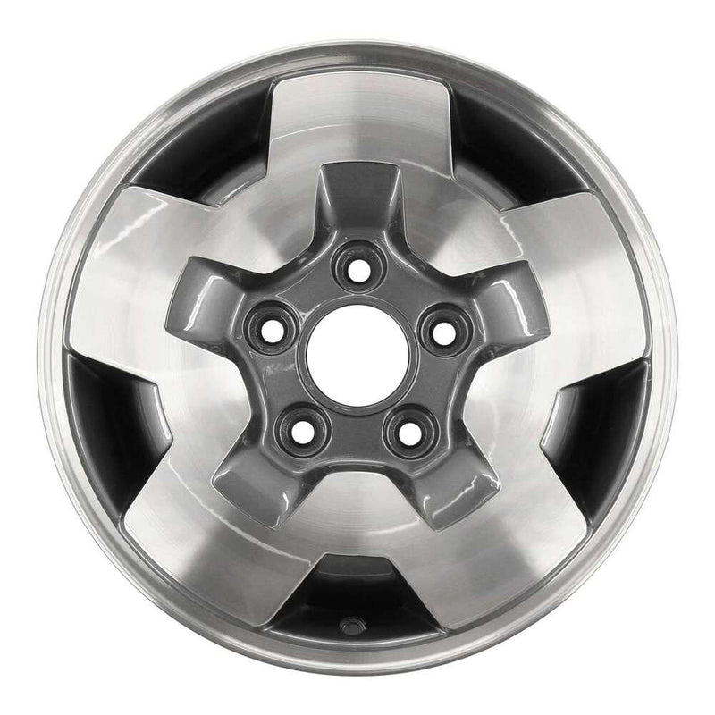 2002 chevrolet s10 wheel 15 machined charcoal aluminum 5 lug w5031mc 35