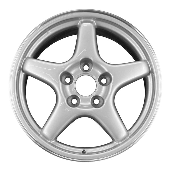 1996 chevrolet corvette wheel 17 machined silver aluminum 5 lug w5036ms 3