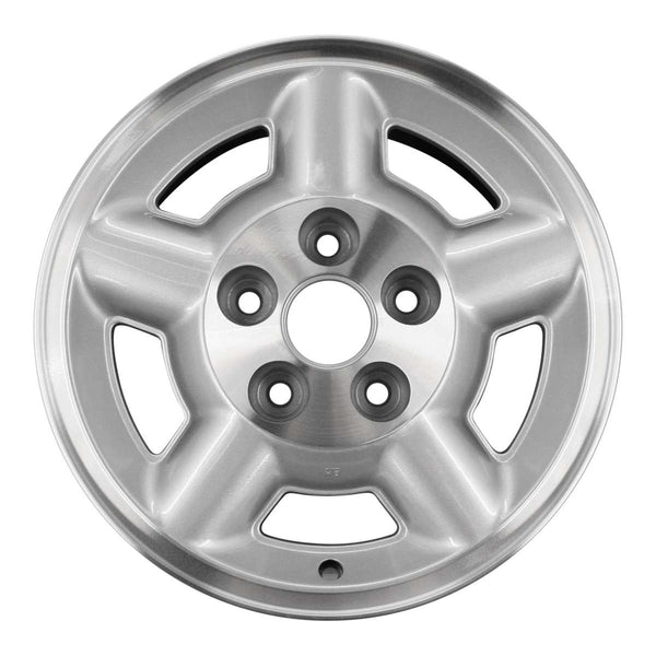 2003 gmc sonoma wheel 15 machined silver aluminum 5 lug w5038ms 25